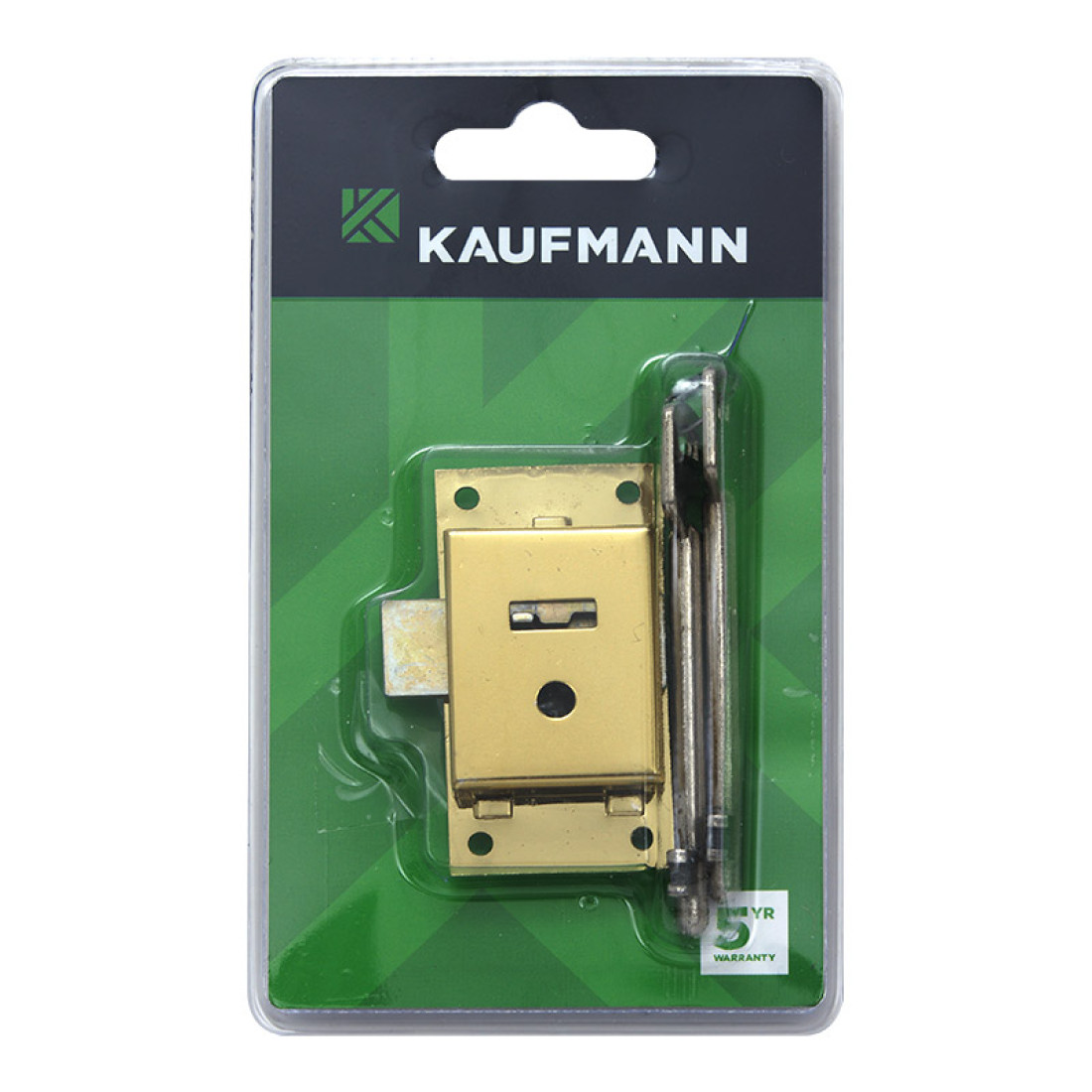 Kaufmann Lock Cupboard 64Mm Brass 2 Lever