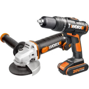 Worx Impact Drill & Angle Grinder 115Mm Combo 20V In Bag | Kit