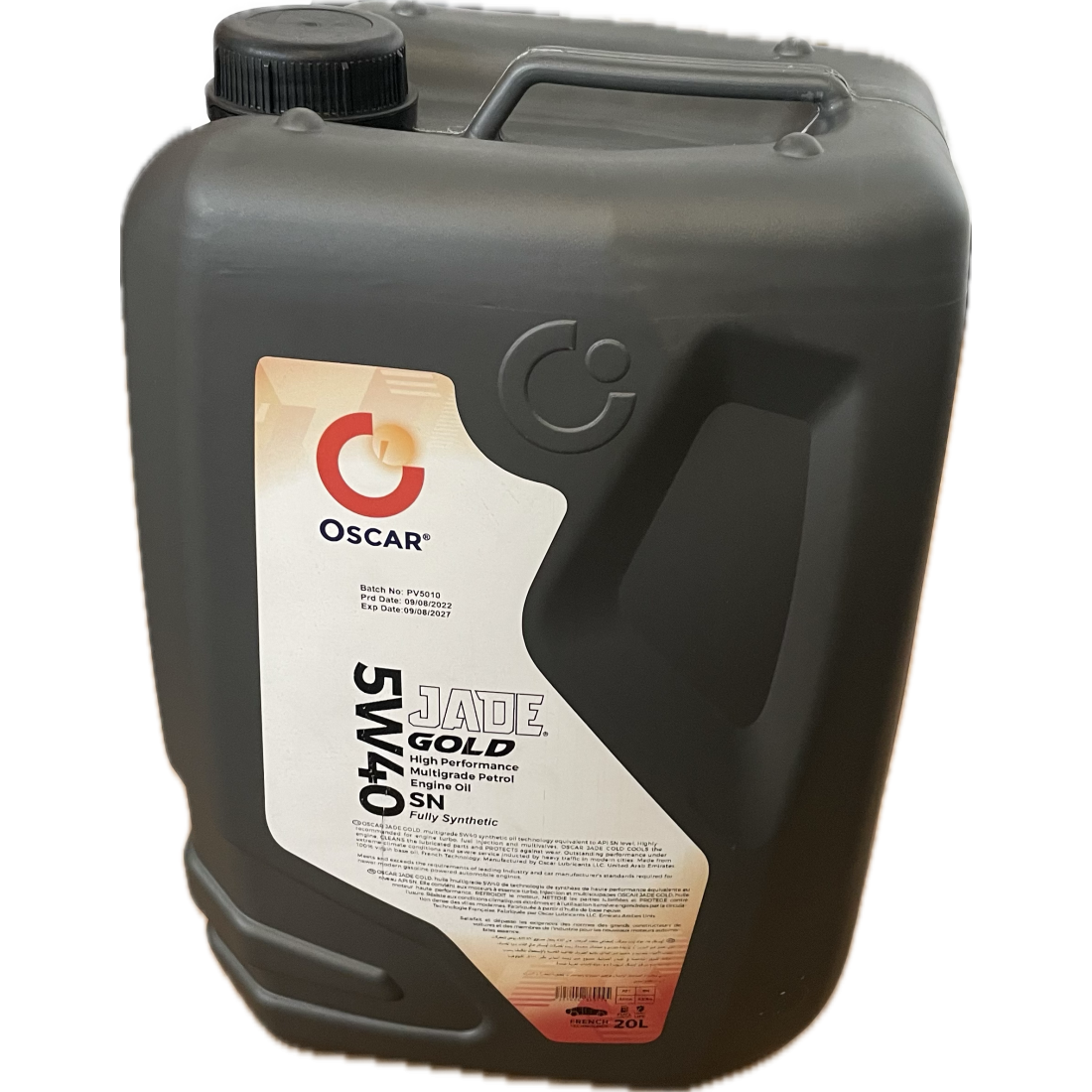 Oscar Jade Gold Sae 5W40 Api Sn Plus 20L