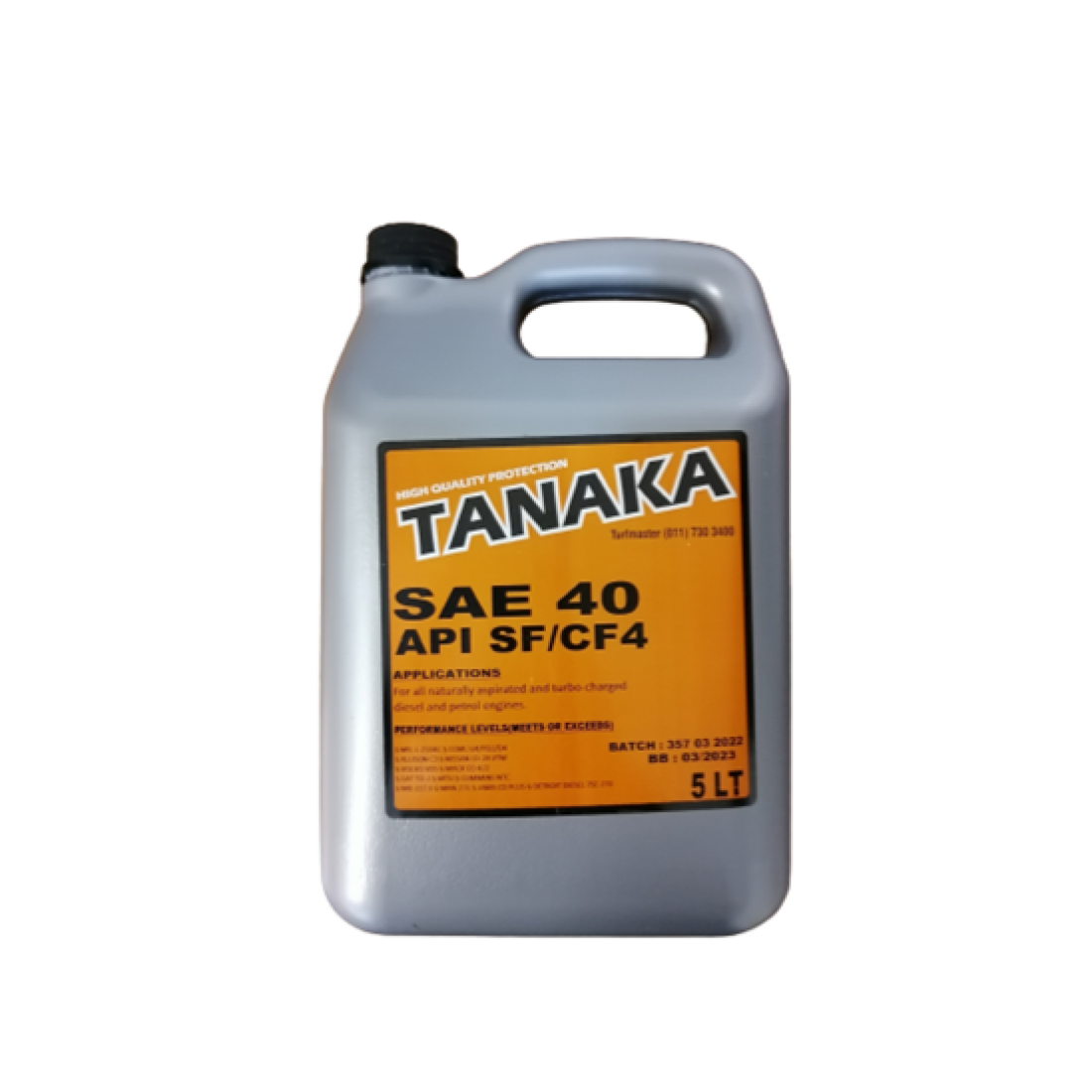 Oil Sae 40 Tanaka Engine 5 Liter Honda Briggs