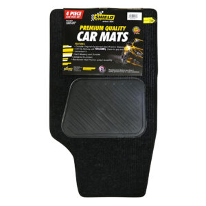 Shield Universal 4X4 Charcoal Ribbed 4 Pce Carpets