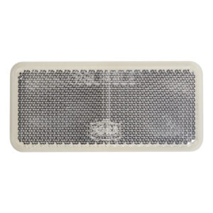 Square Reflector Stick-On Wht 90Mm