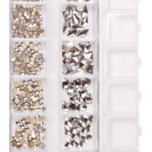Rhinestone 12 grid Shapes & Round
