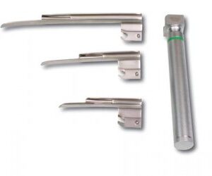 3 Blade Laryngoscope Set ? Fibre Optic - Paediatic