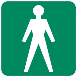 Gents Toilet safety sign