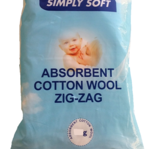 Simply Soft Organic Zig Zag Cotton Wool Roll - 25g