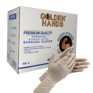 Powdered Sterile Latex Surgical Gloves (Golden Hands)