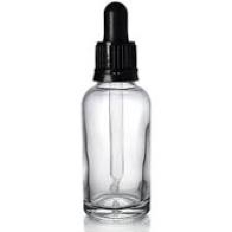 Dropper Bottles Clear-Black Lids - Image 3